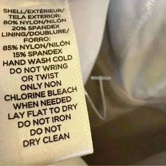 LOFT Beach Women's One Piece Swimsuit Blue & White Size 14 - Picture 10 of 10